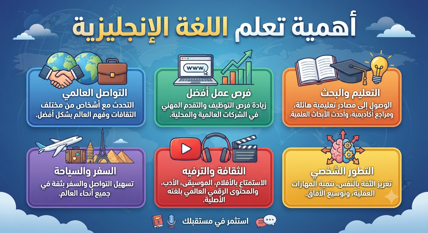 أهمية تعلم اللغة الانجليزية